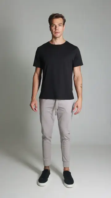 Calça Malha Performace Bolso Faca Brooksfield: caimento no corpo