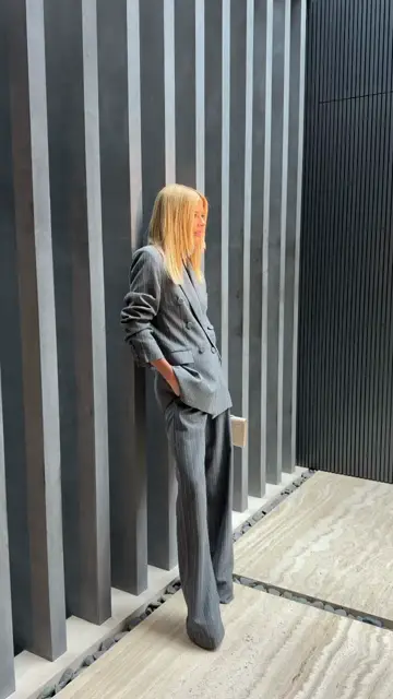 Blazer Maria Grafite Charth: caimento e detalhes no corpo