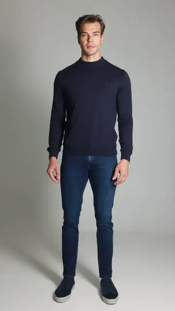 Calça Jeans Slim Moletom Gold Brooksfield: caimento no corpo