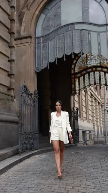 Blazer Glenda - Samba Charth: look com short e caimento no corpo