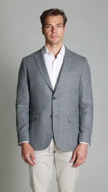 Paletó sem Forro de Lã e Linho Brooksfield: look com camisa e calça